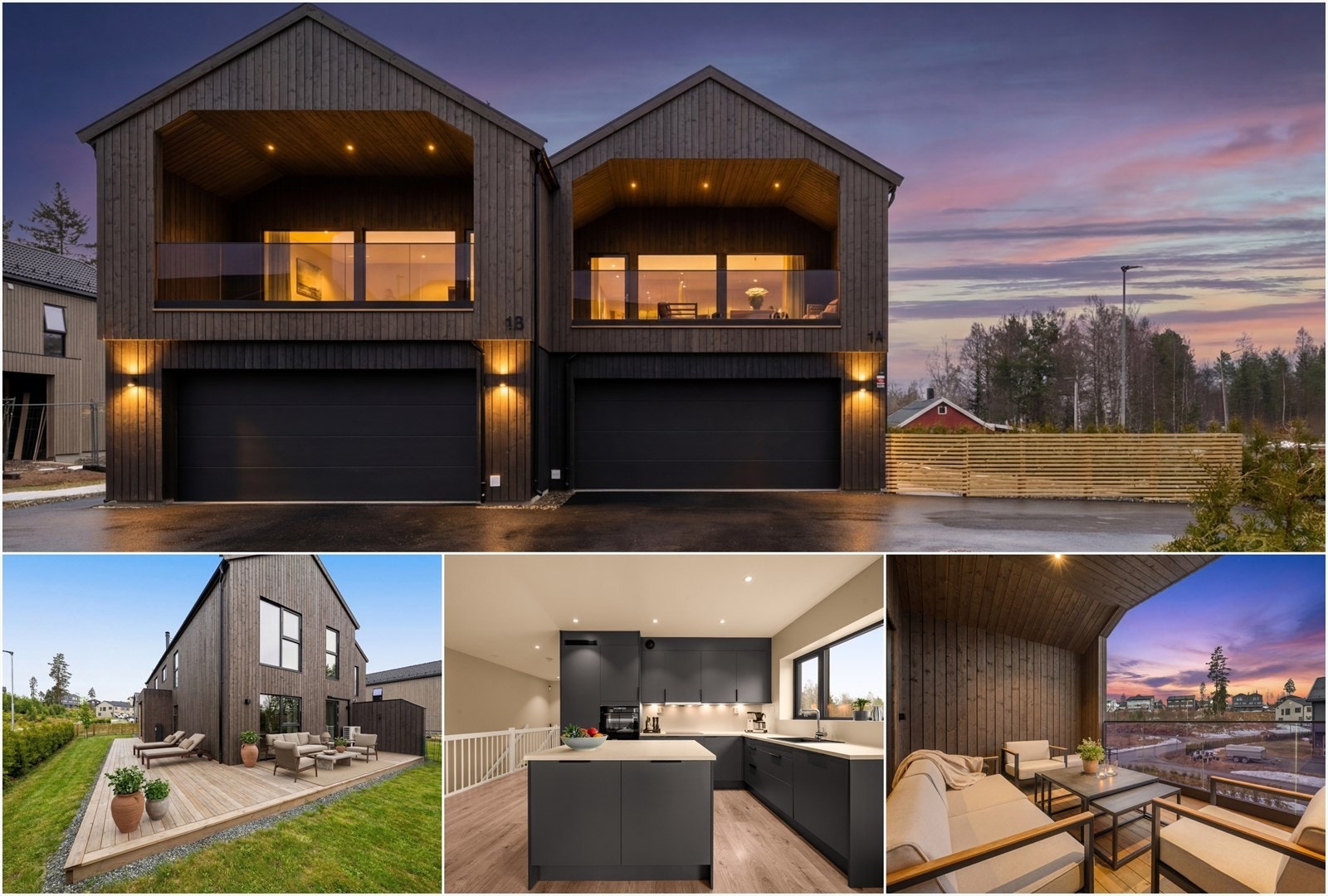 Velkommen til Revegardsstubben 1A - nyere og stor familiebolig med meget god intern beliggenhet og gode solforhold. Foto: Thor Øyvind Borgersen, Flytende Film Galleribilde