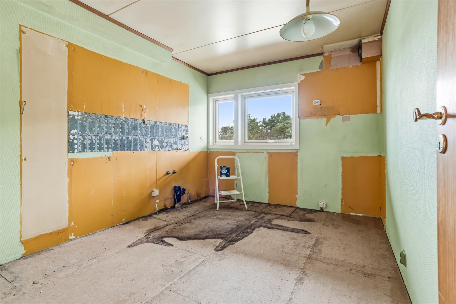 Kjøkkenet er klar for ny innredning. Galleribilde