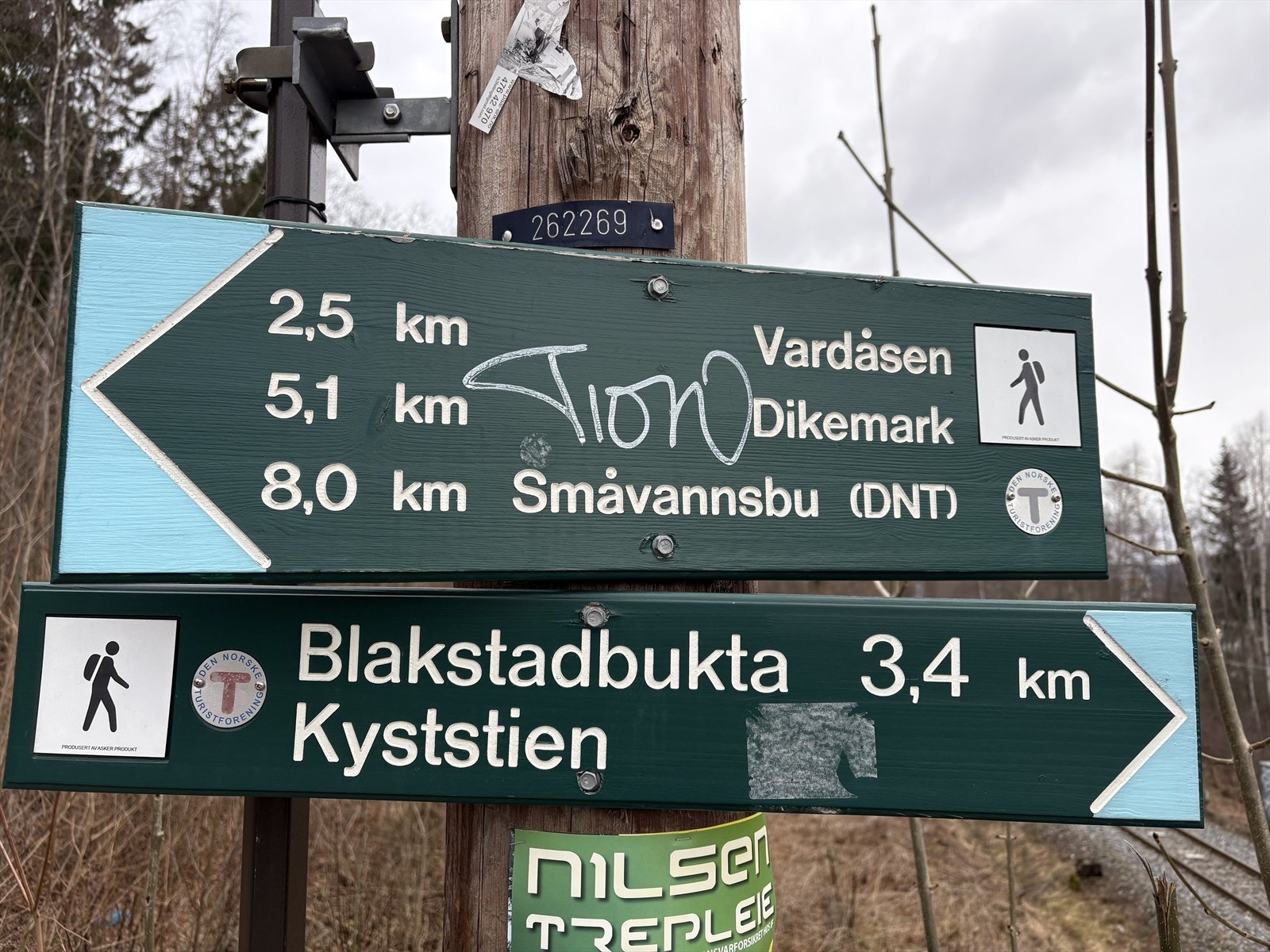 Tursti langs Blakstadelven ned til fjorden. Galleribilde