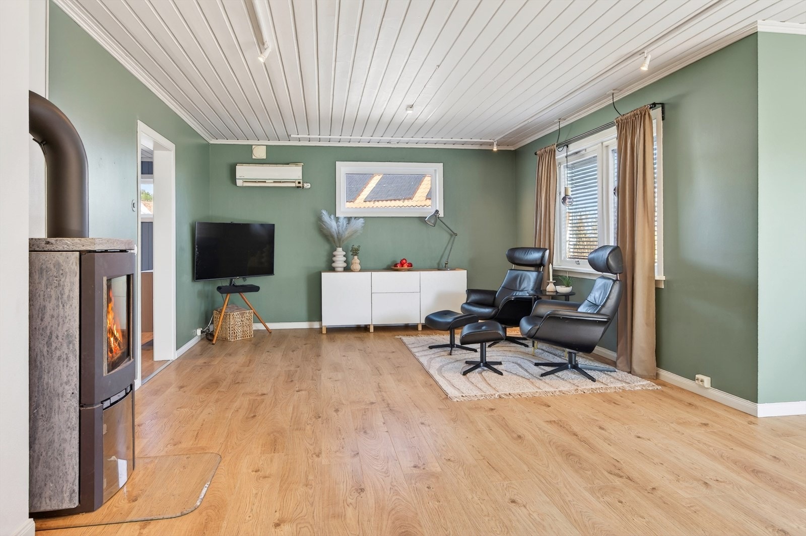 I TV kroken er det også montert varmepumpe Galleribilde