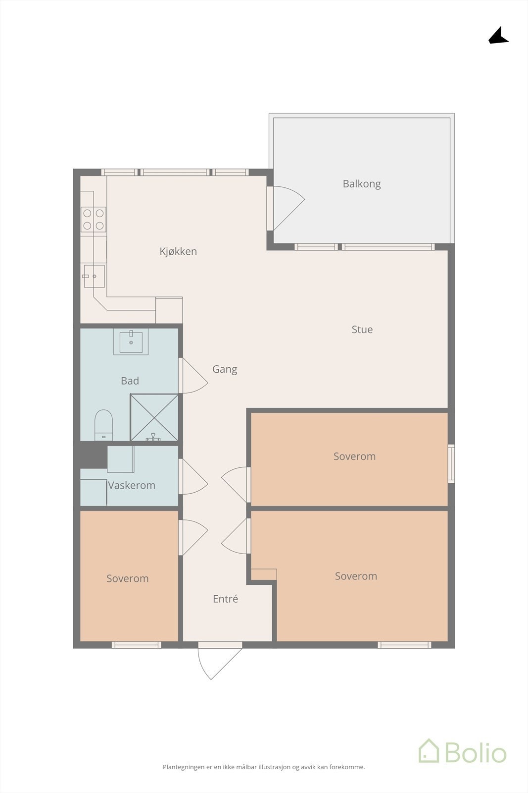 Plantegning Galleribilde