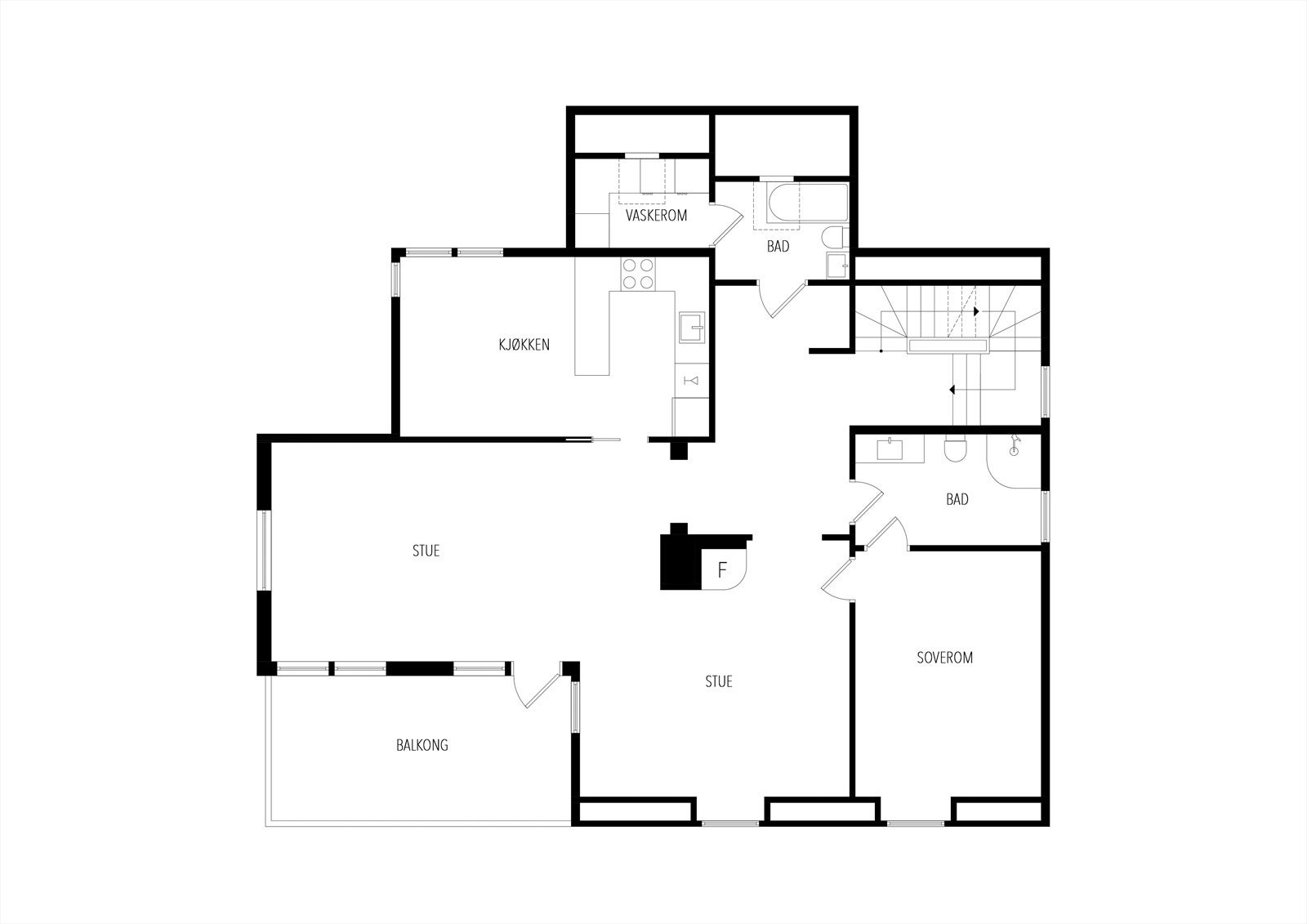 Plantegning 2. etasje Galleribilde
