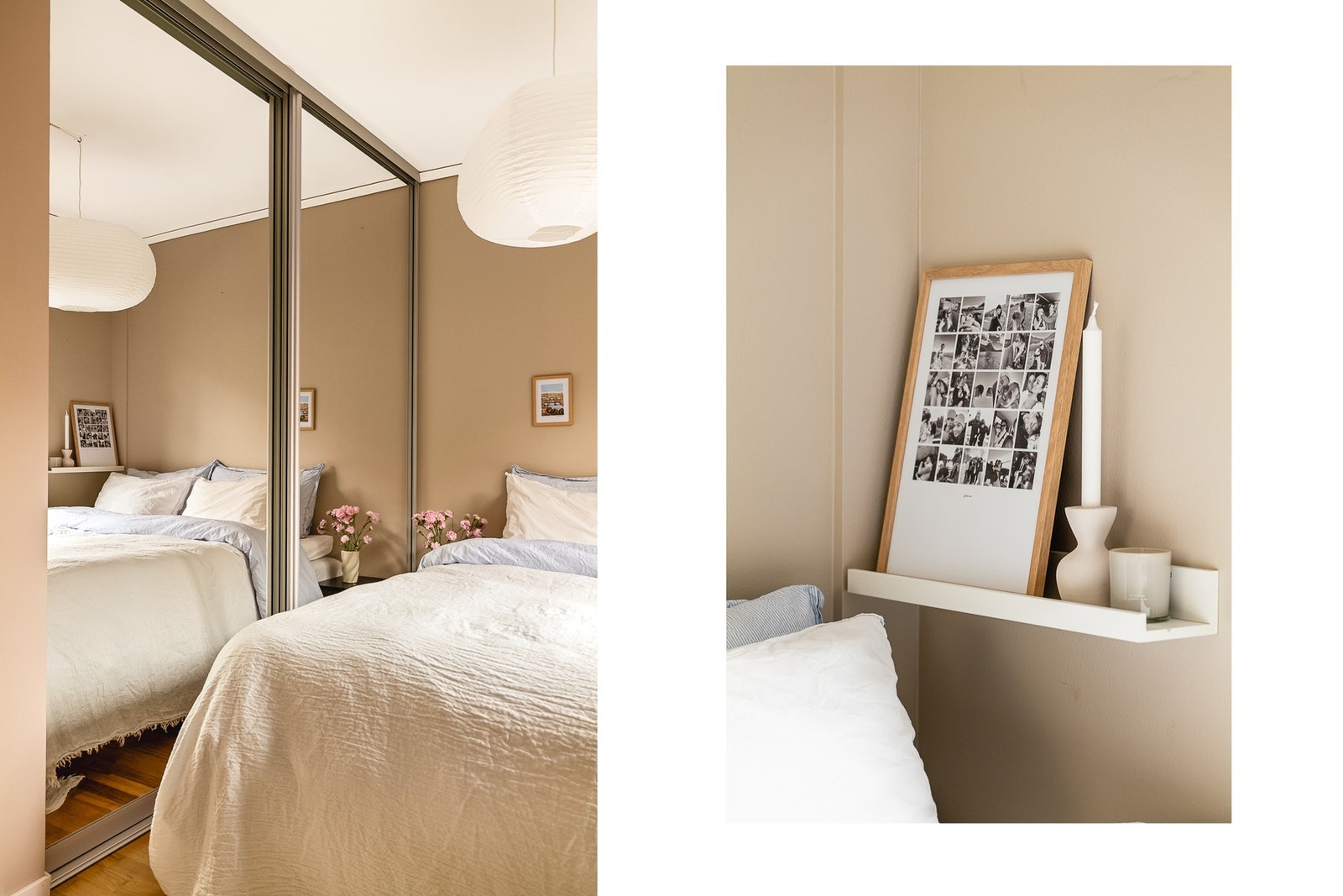 - Her er det også en stor skyvedørsgarderobe med speilfronter som gir rikelig med oppbevaringsplass - Galleribilde