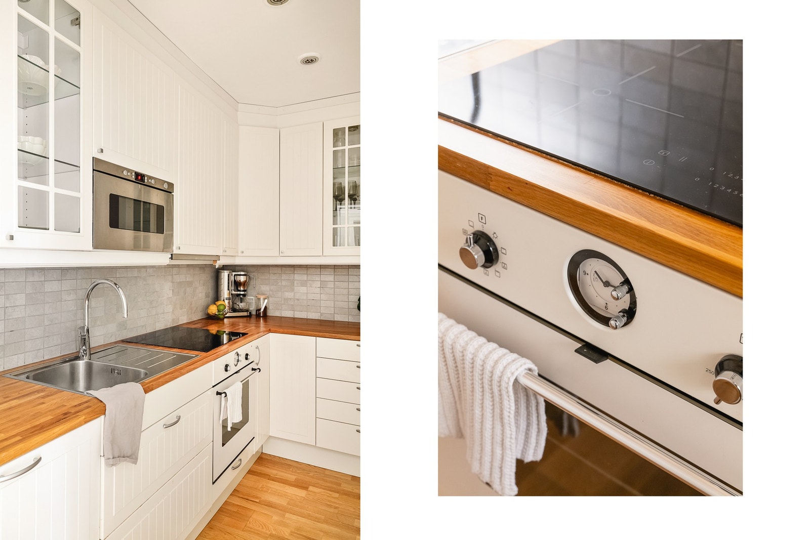 - Her får du en praktisk arbeidssone med integrerte hvitevarer og god lagringsplass, - Galleribilde