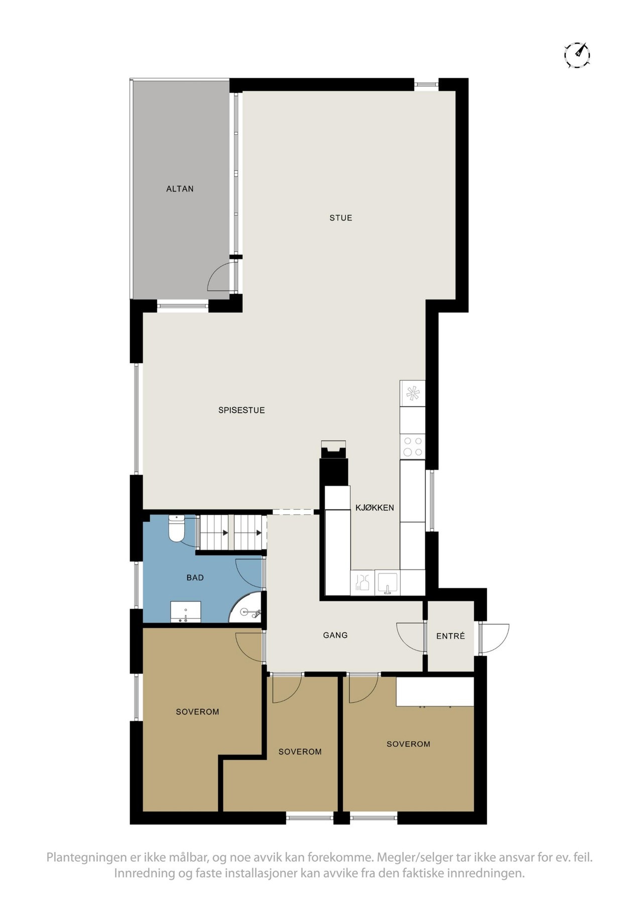 Plantegning 1. etasje. Galleribilde