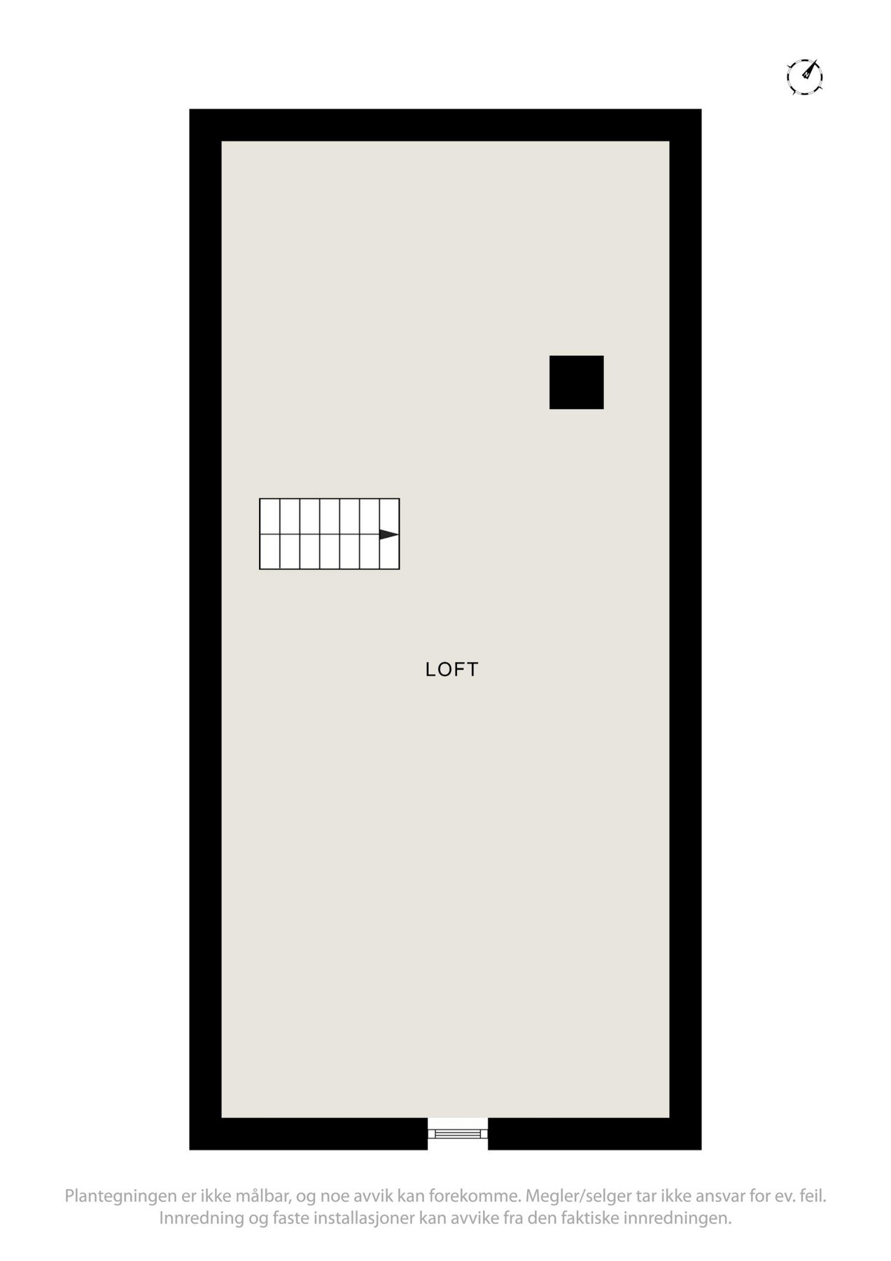 Plantegning loft. Galleribilde