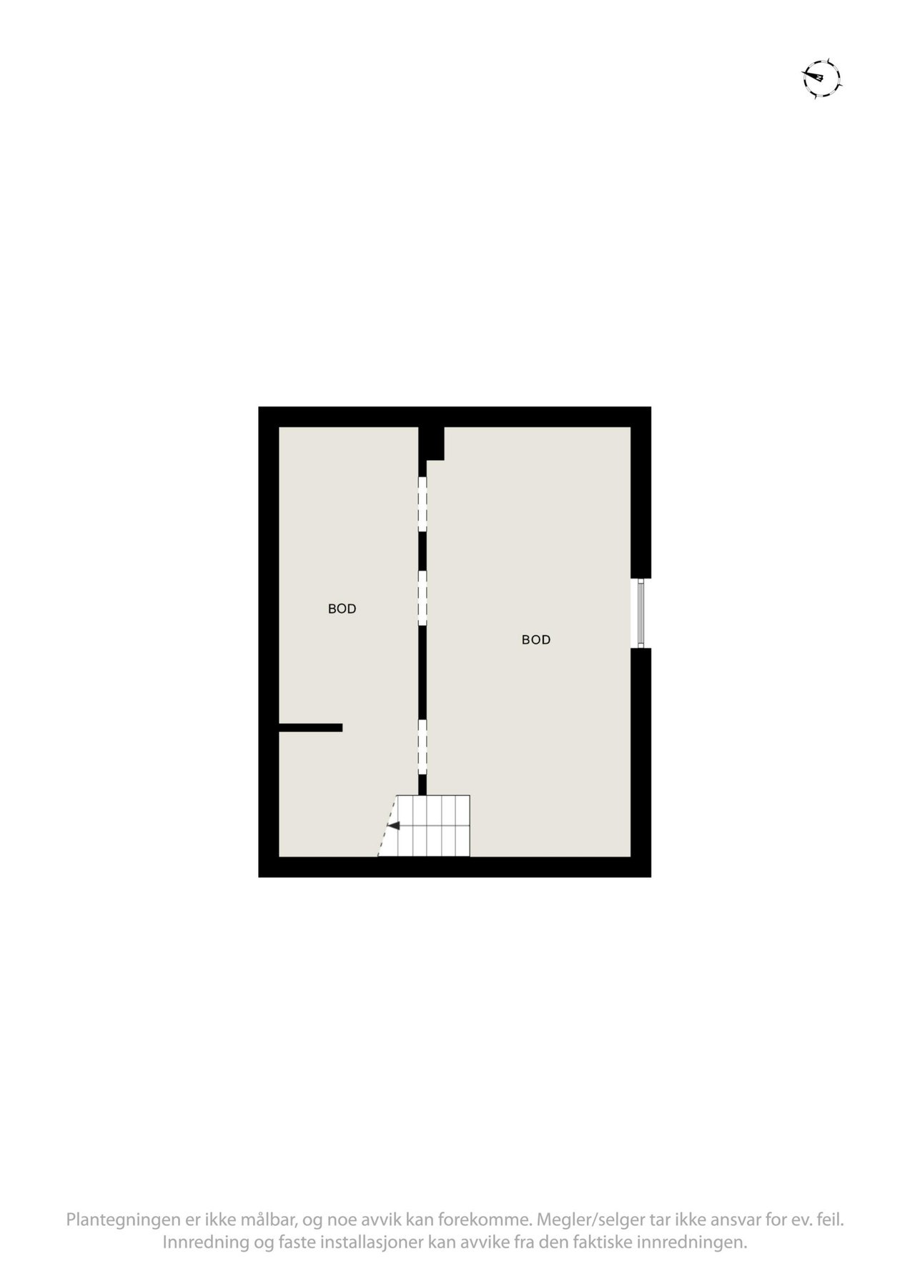 Plantegning kjeller. Galleribilde