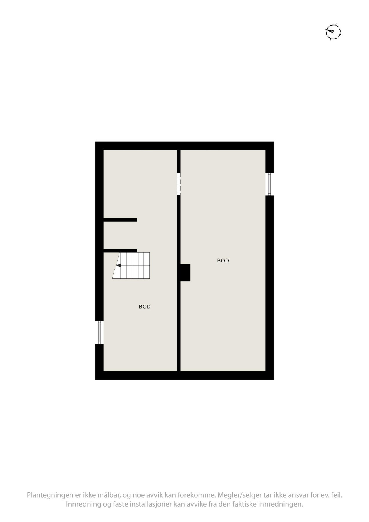 Plantegning kjeller. Galleribilde