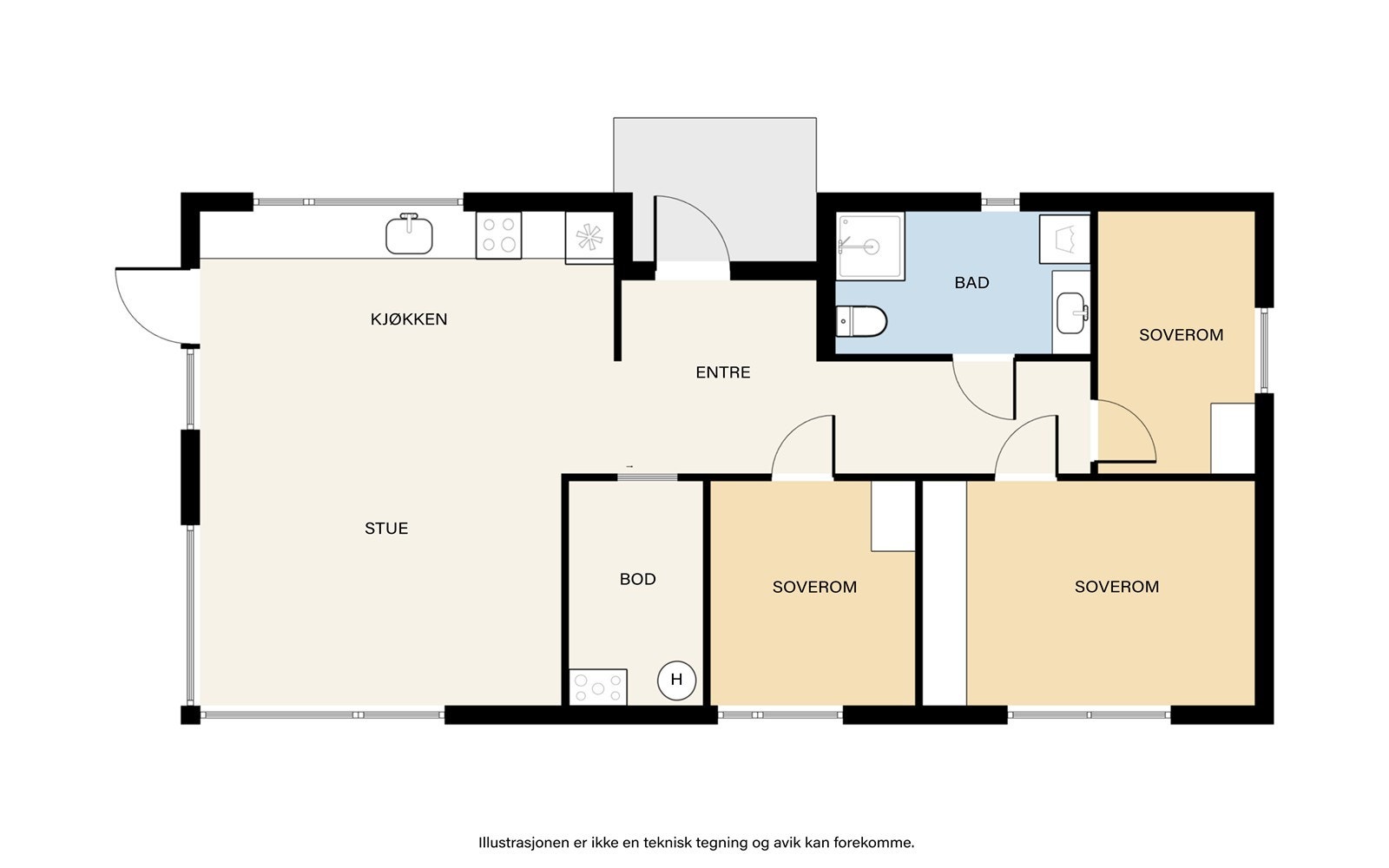 Plantegning Galleribilde