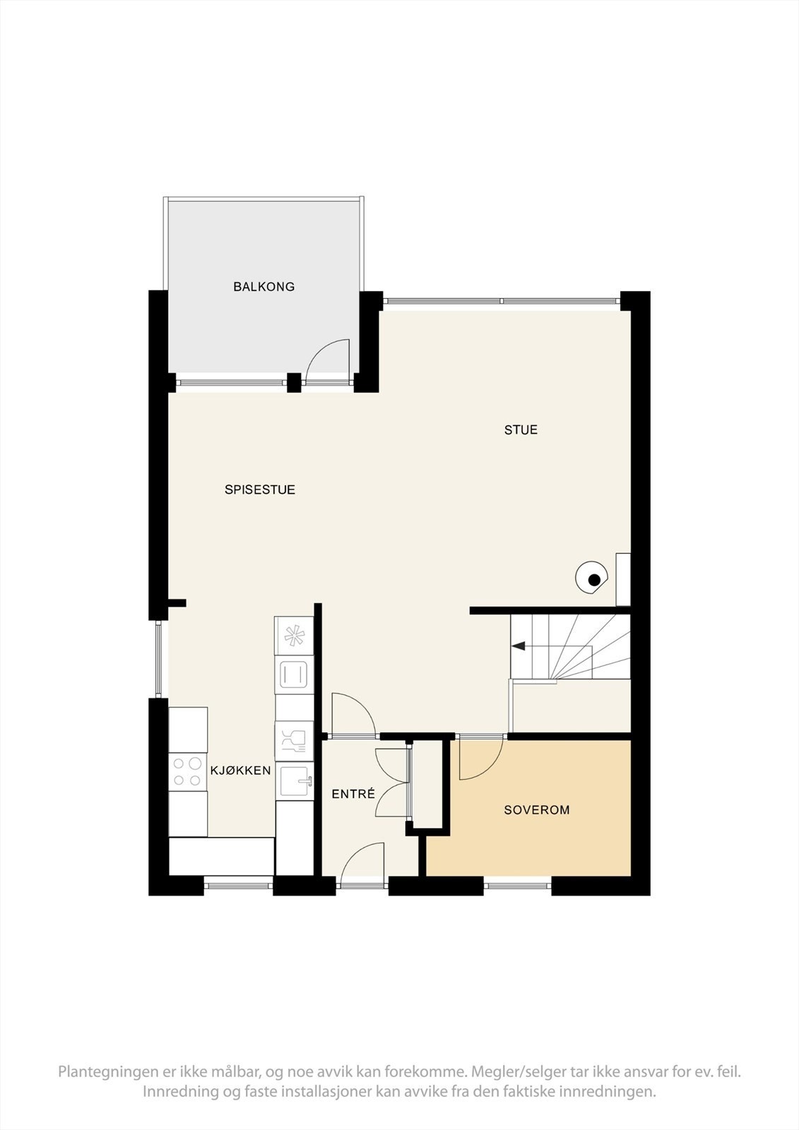 Plantegning 1. etg. Galleribilde