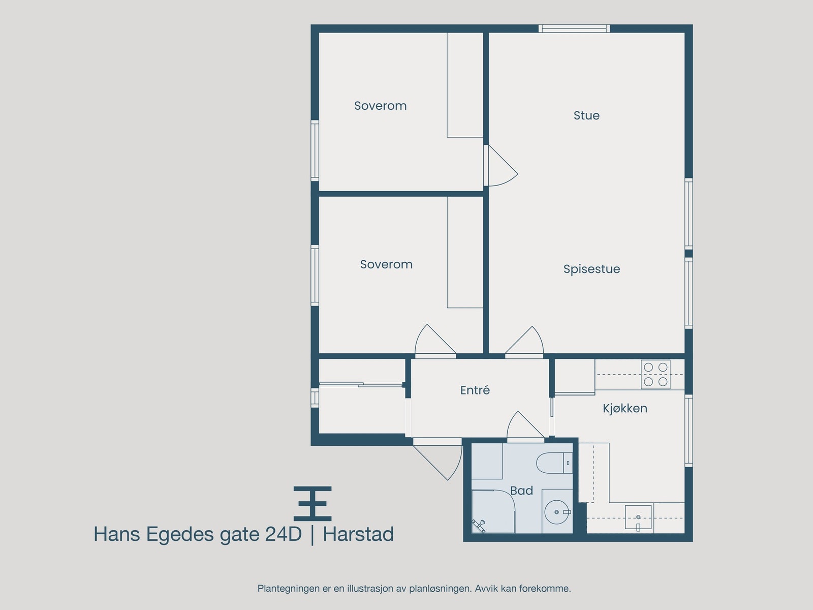 Plantegning Galleribilde