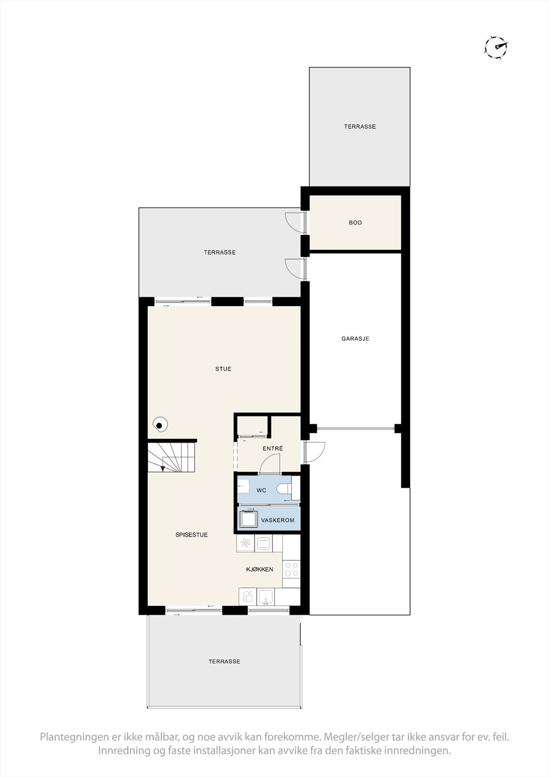 Plantegning 1. etg Galleribilde