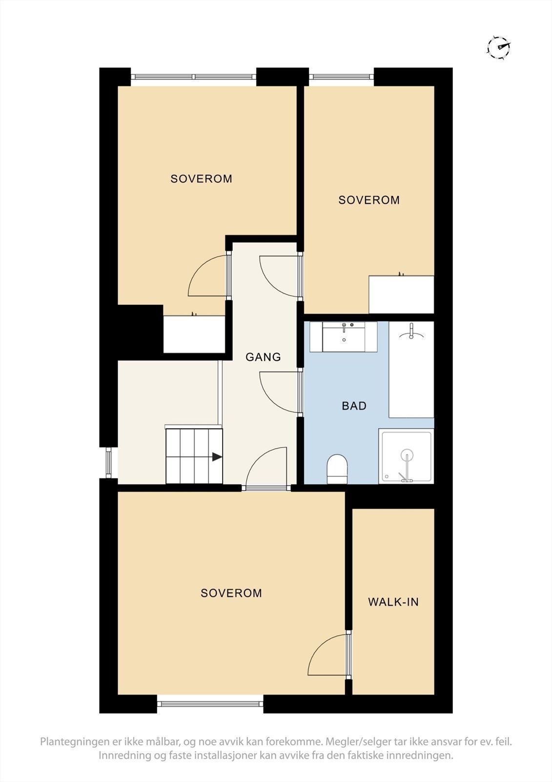 Plantegning 2. etasje Galleribilde