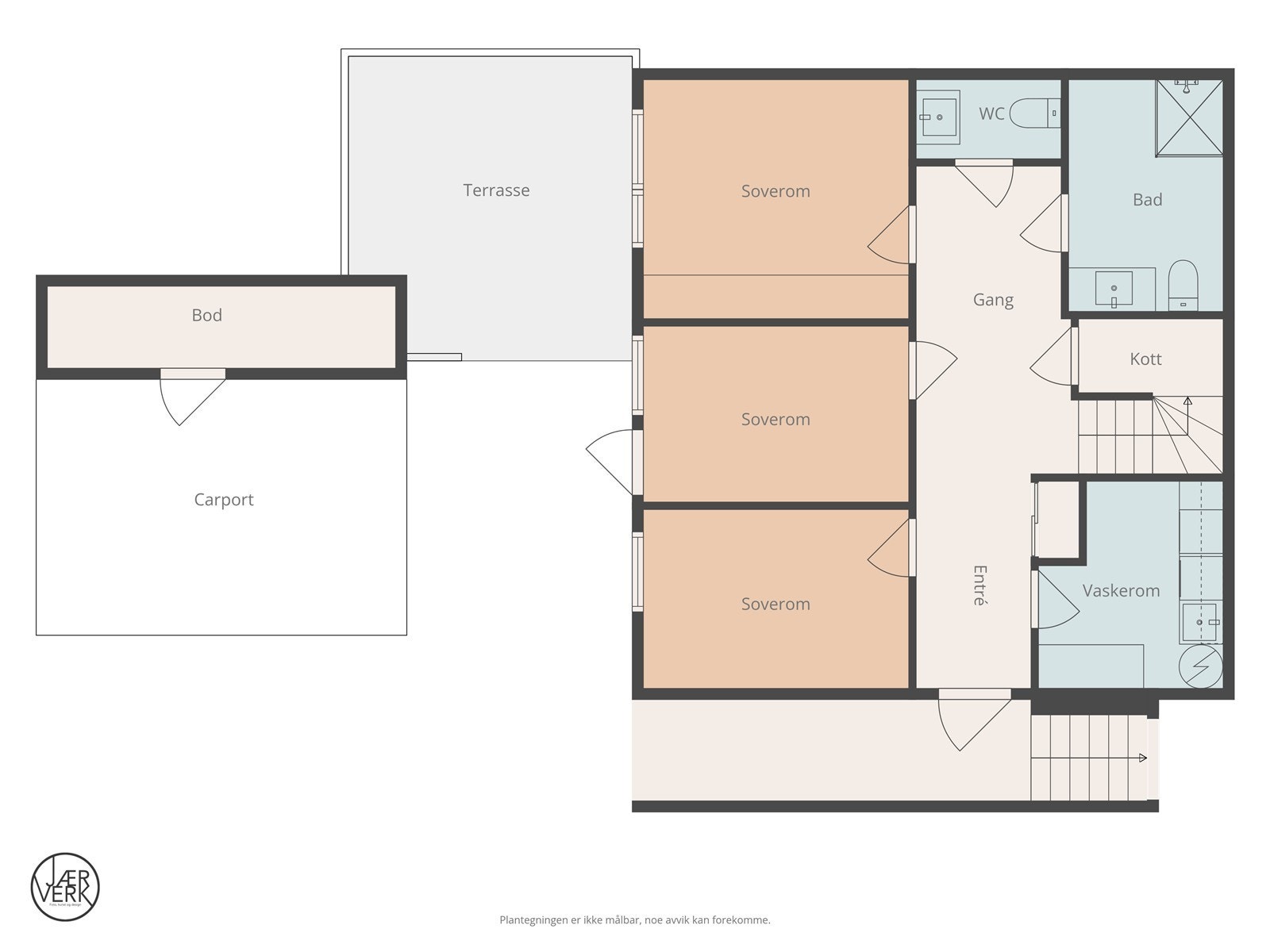 Plantegning 1. etasje Galleribilde