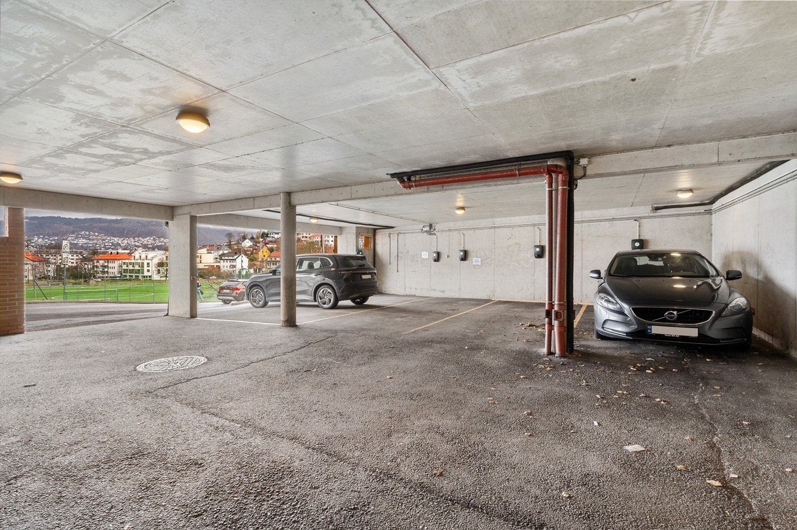 Under bygget er det felles parkeringsanlegg Galleribilde