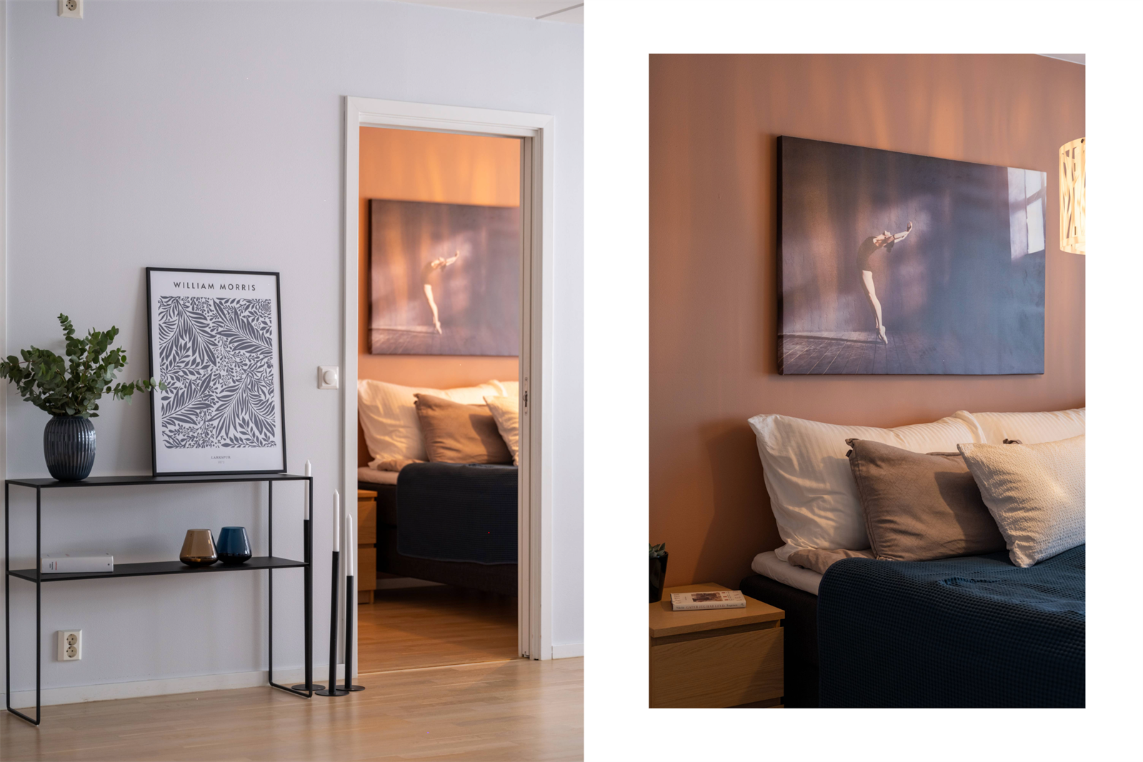 Inngang til ene soverommet fra stue Galleribilde