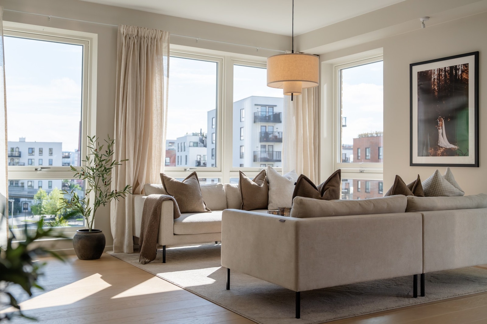 Leiligheten har energimerke Grønn A. Dette kvalifiseres til grønt boliglån hos flere banker Galleribilde