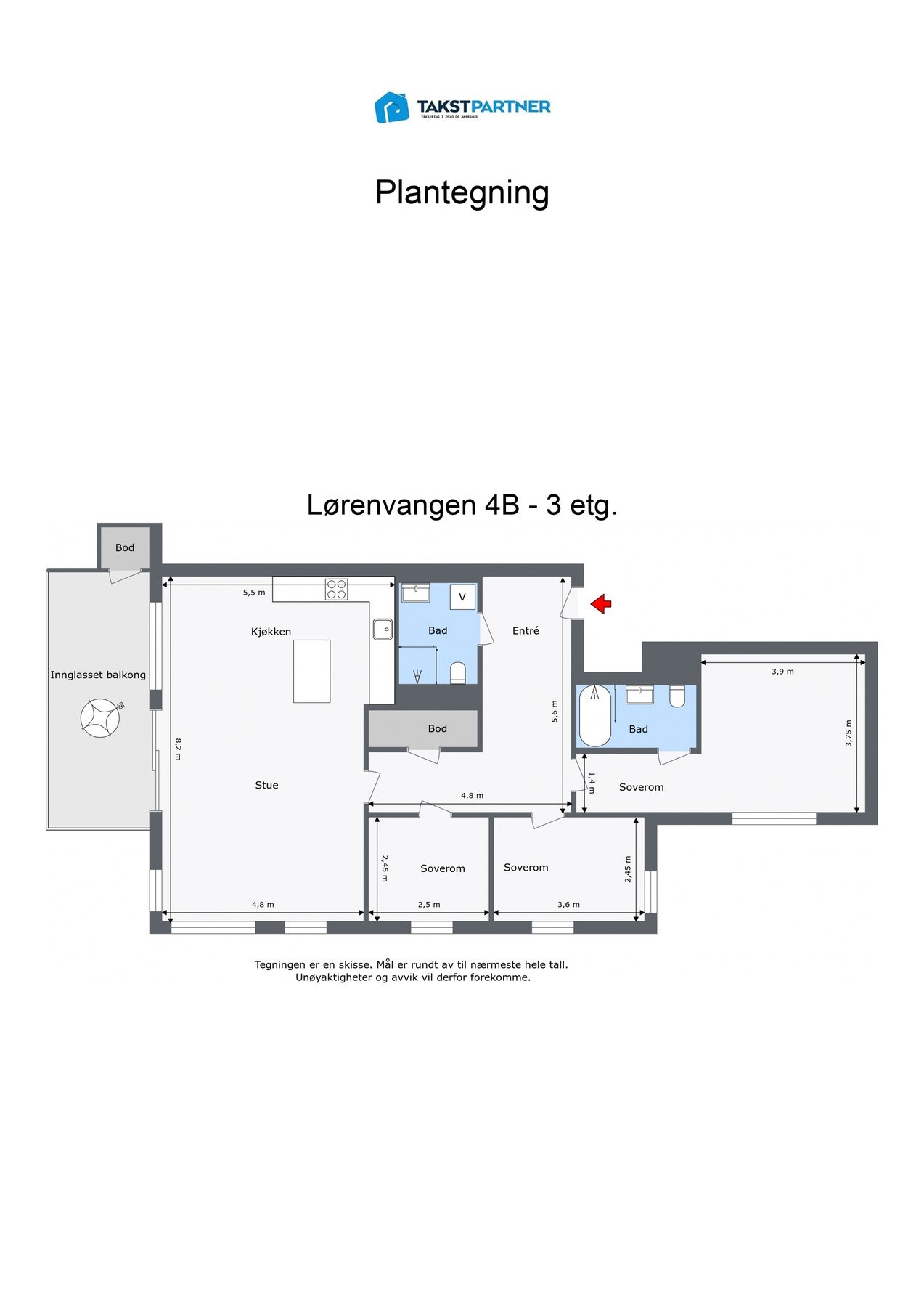 Planskisse Galleribilde