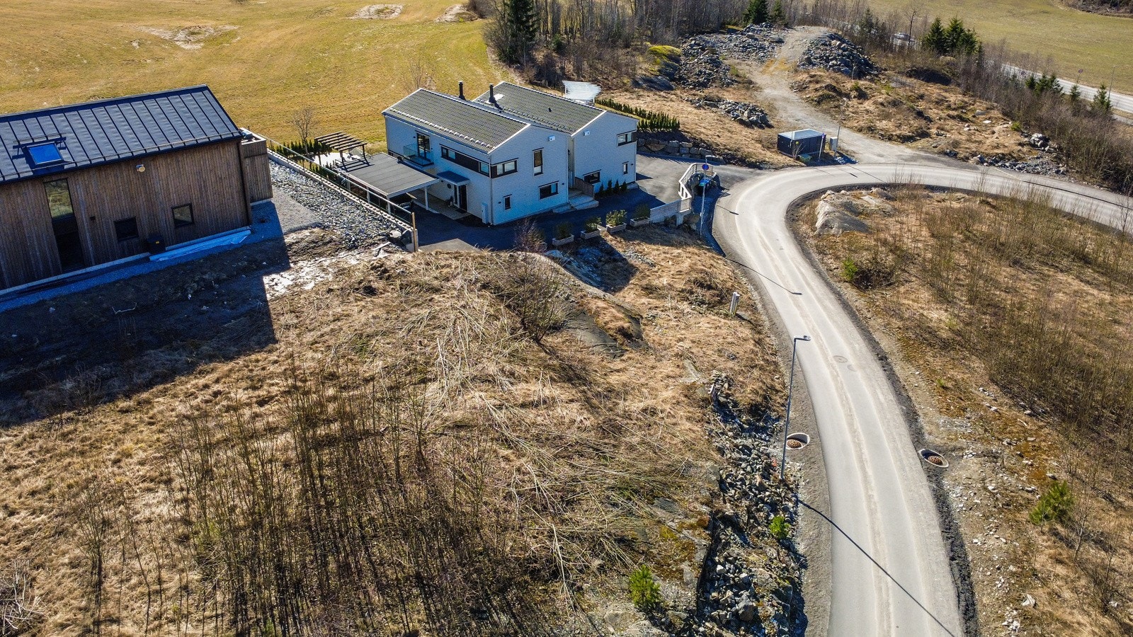 Øst for boligfeltet er det planlagt park med lekeplass. Galleribilde