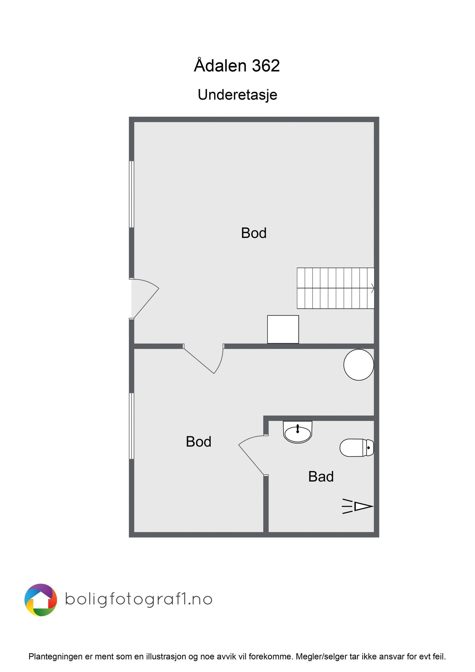 Plantegning u etg Galleribilde