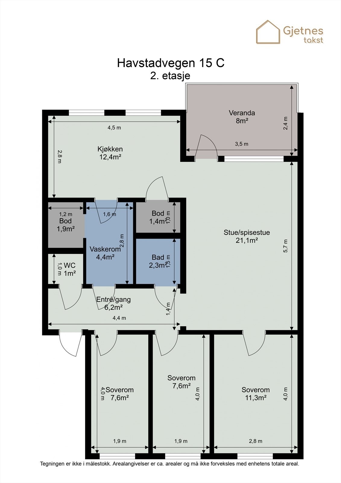 Planskisse 2.etasje Galleribilde