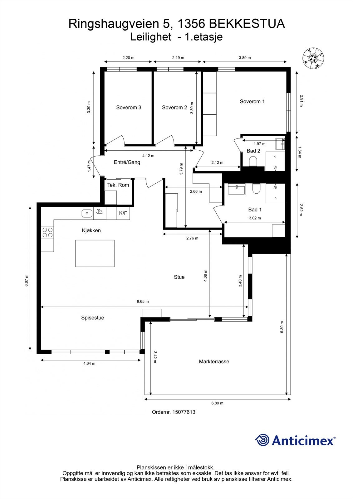 Plantegning Galleribilde