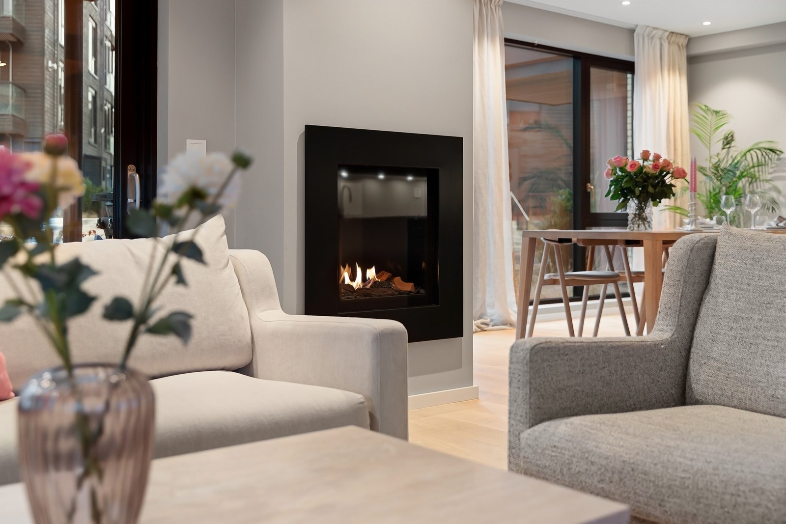 Gasspeis i stuen gir en hyggelig atmosfære Galleribilde