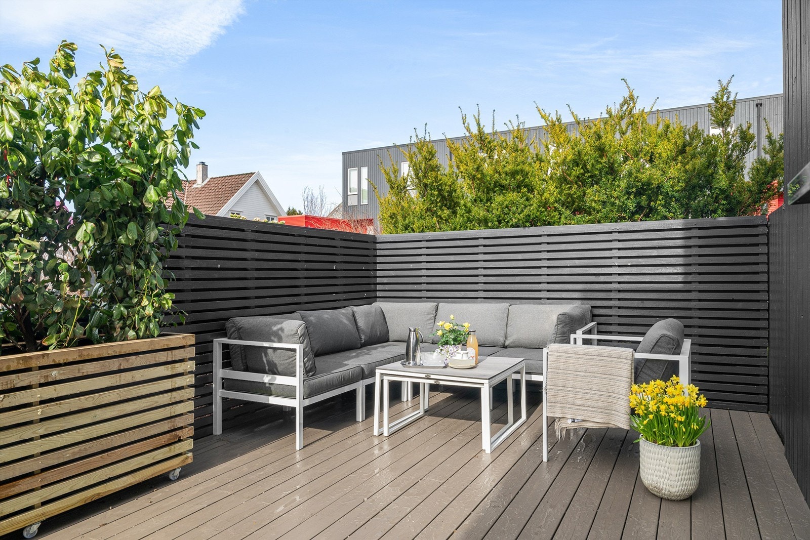 Terrasse på 25 kvm. Galleribilde