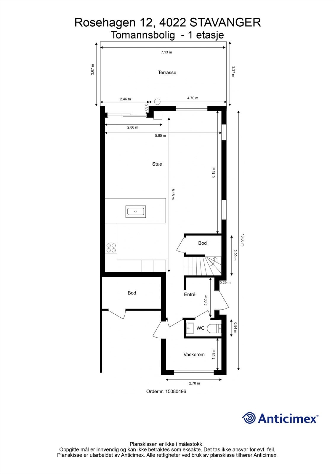 Plantegning 1 etasje Galleribilde