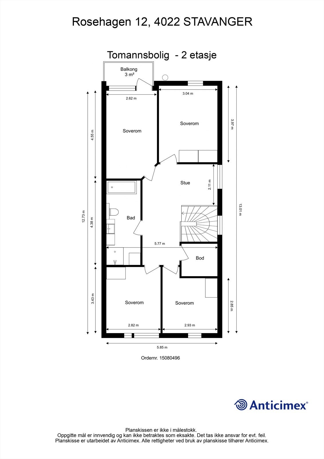 Plantegning 2 etasje Galleribilde