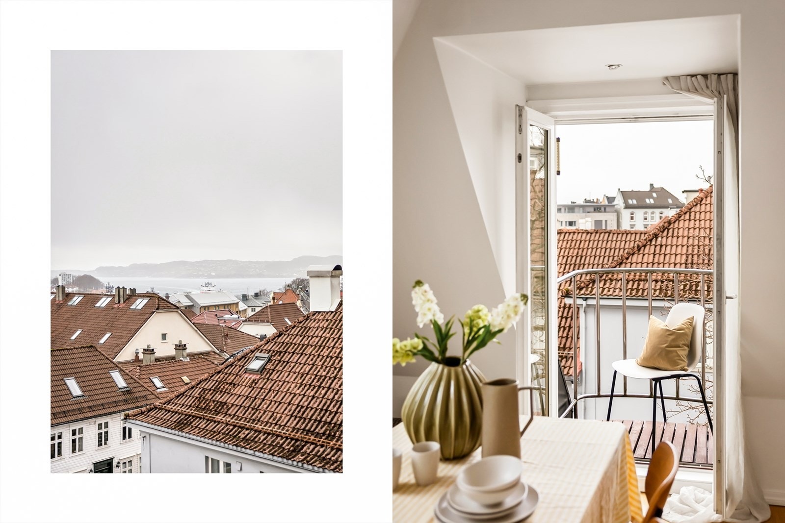 - Her har man adkomst til den andre koselige balkongen - Galleribilde