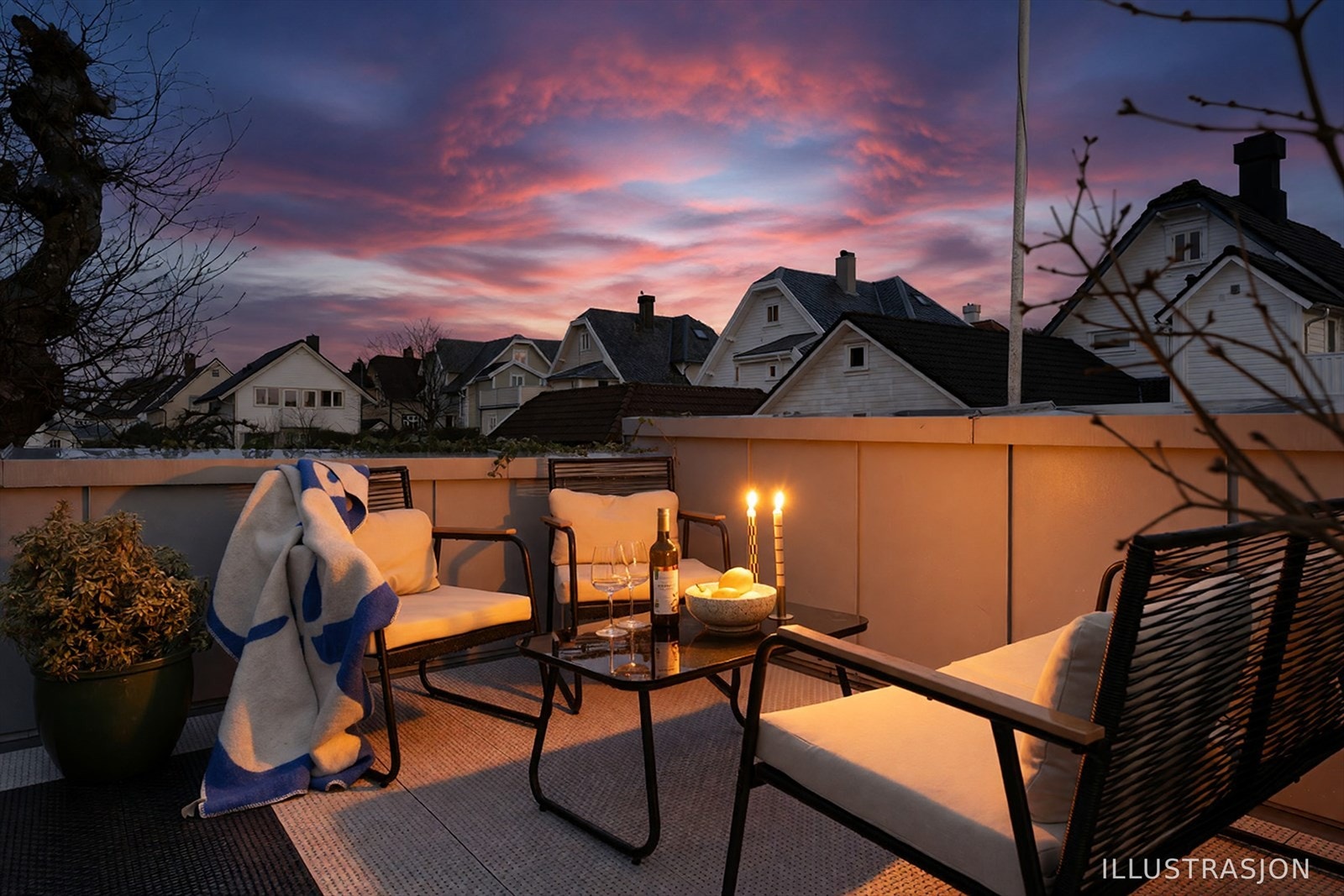 Kveldsstemning. Galleribilde