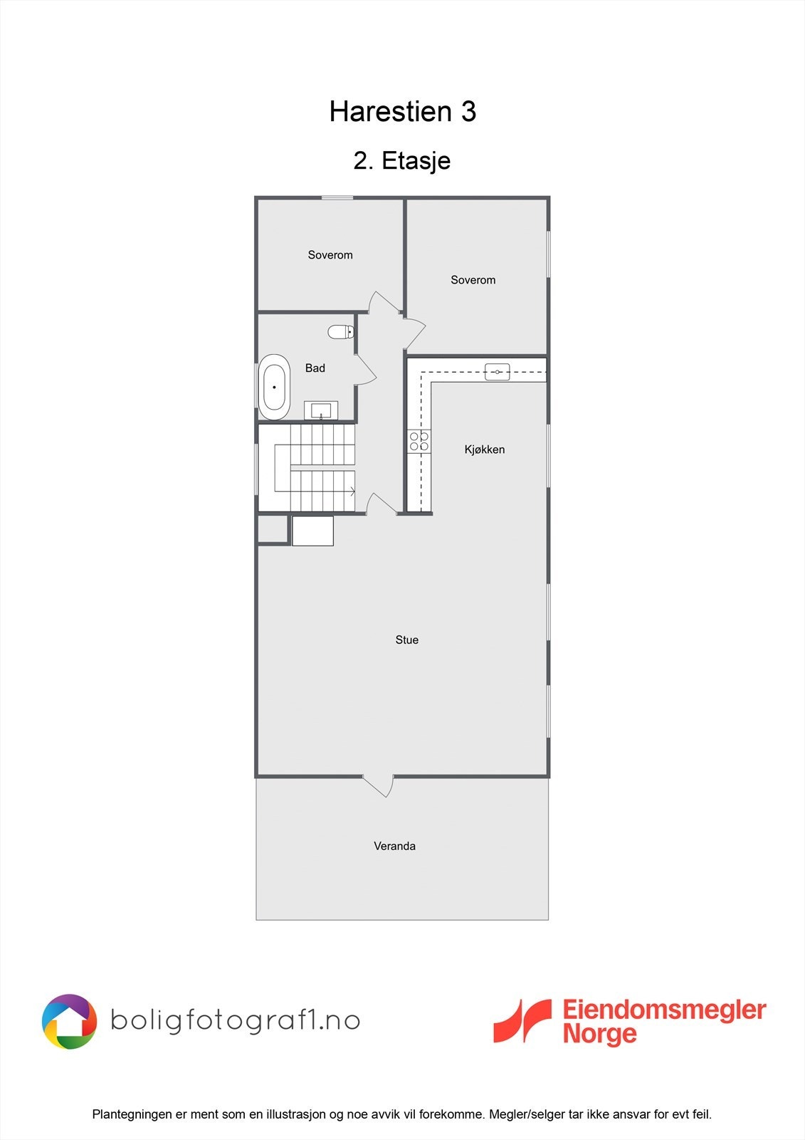 Plantegning 2. etasje Galleribilde