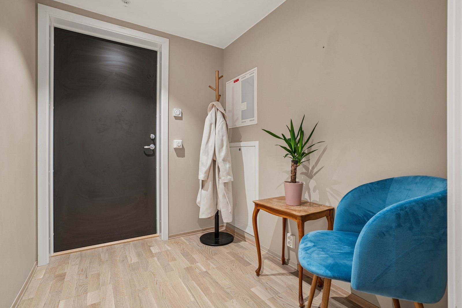 Ved behov får en plass til garderobeskap. Galleribilde