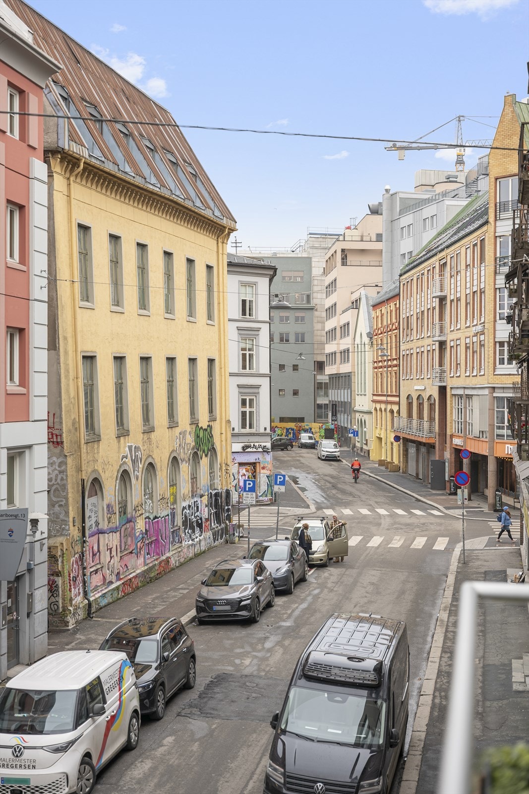 Utsikt fra balkong. Galleribilde