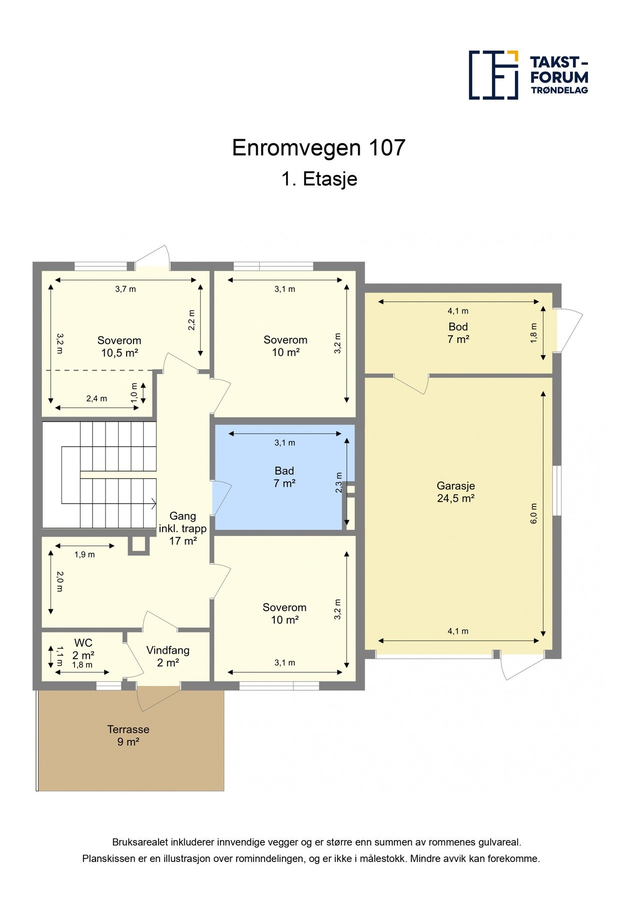 Plantegning - 1. etasje Galleribilde