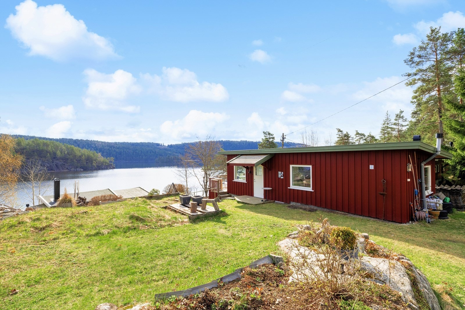 Den rød hytta (nr. 41B) ble pusset opp i 2020. Galleribilde
