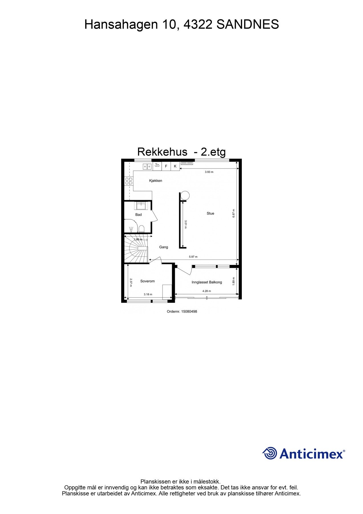 Plantegning 2.etasje Galleribilde