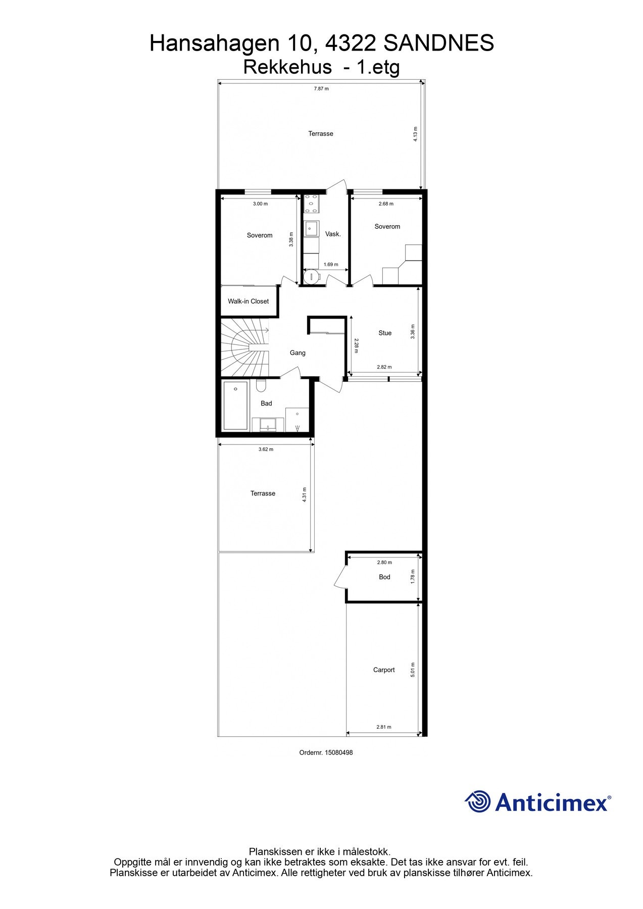 Plantegning 1.etasje Galleribilde