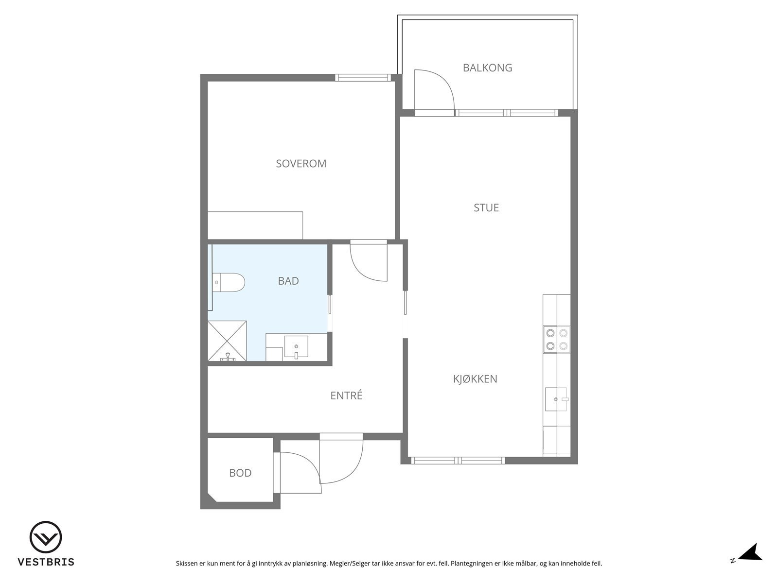 Plantegning - 1. etasje Galleribilde