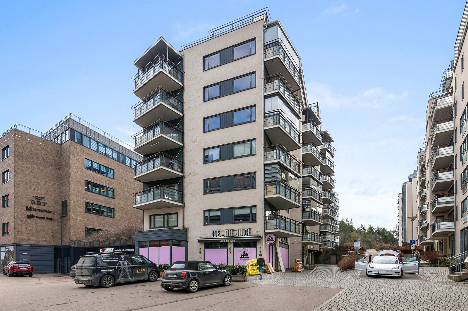 Byggets fasade. Galleribilde