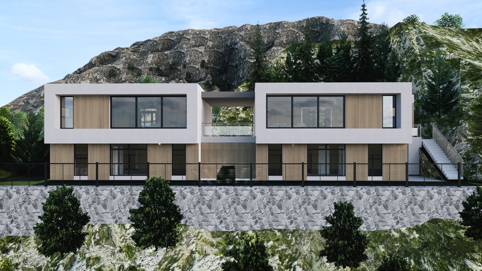 Illustrasjonsbilde - Tomten er usjenerende og beliggende i front mot sjø. Galleribilde