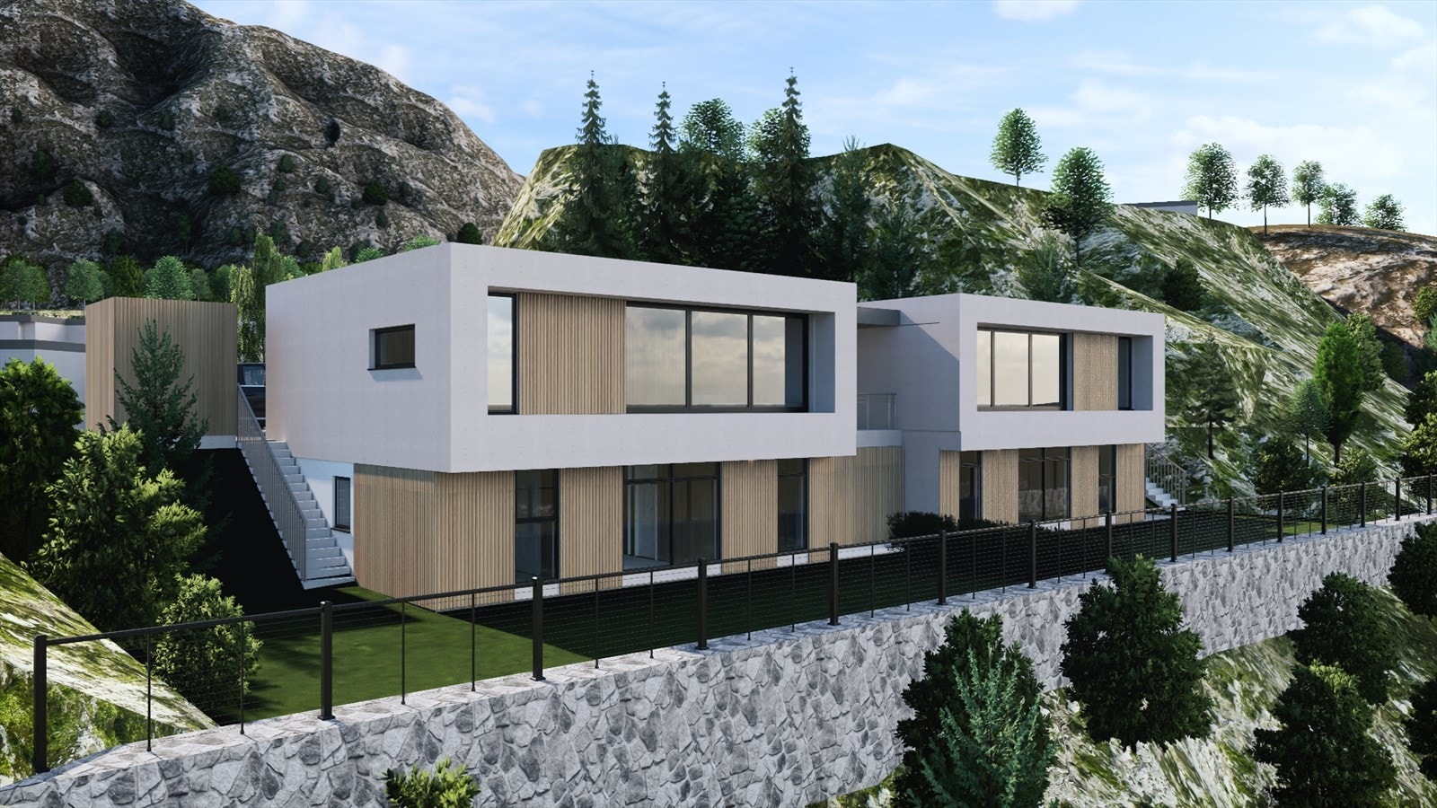 Illustrasjonsbilde - Tomten har rammetillatelse til 2-mannsbolig med garasje opparbeidelse av terreng & tilkomstvei samt frittliggende bod. Galleribilde