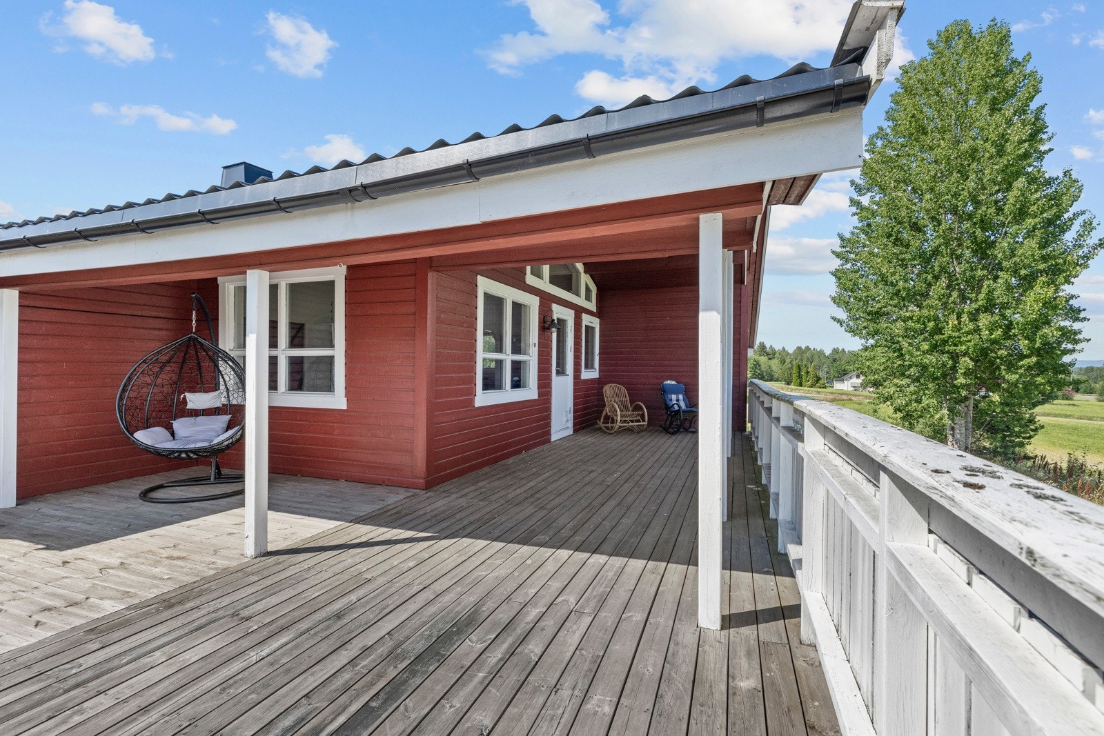 Boligen har ny drenering fra 2024. Galleribilde