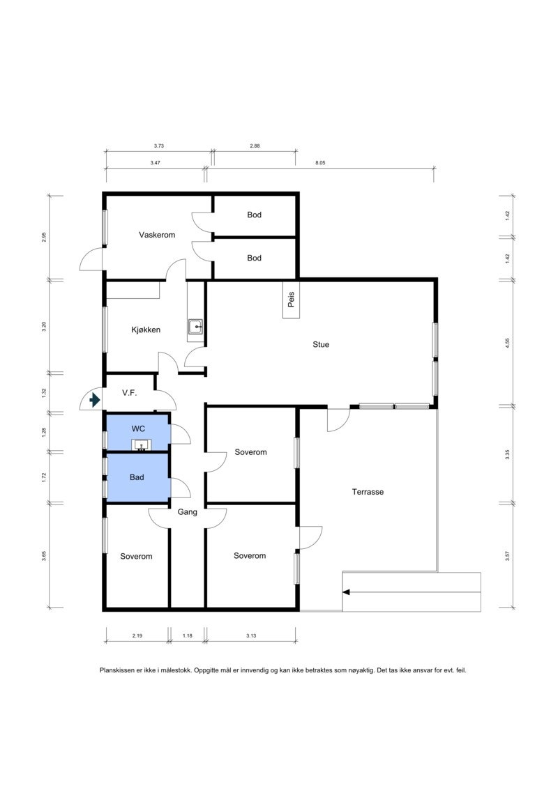 Plantegning Galleribilde