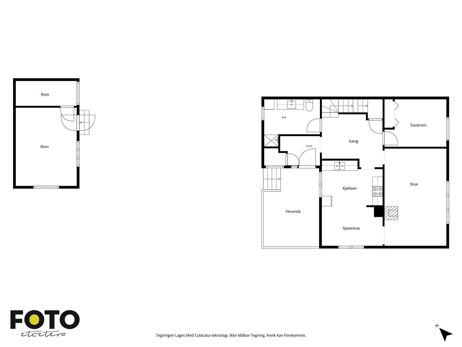 Veiledende plantegning 1. etasje - Ikke målbar Galleribilde