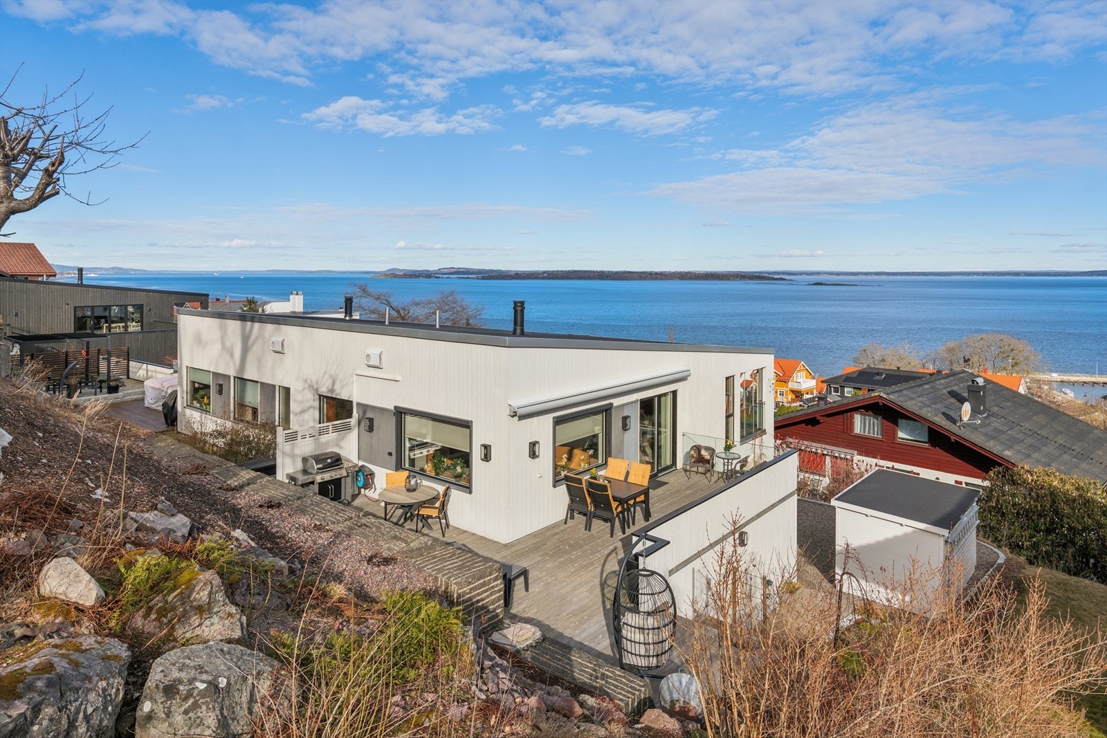 Særdeles flott utsikt over Oslofjorden Galleribilde