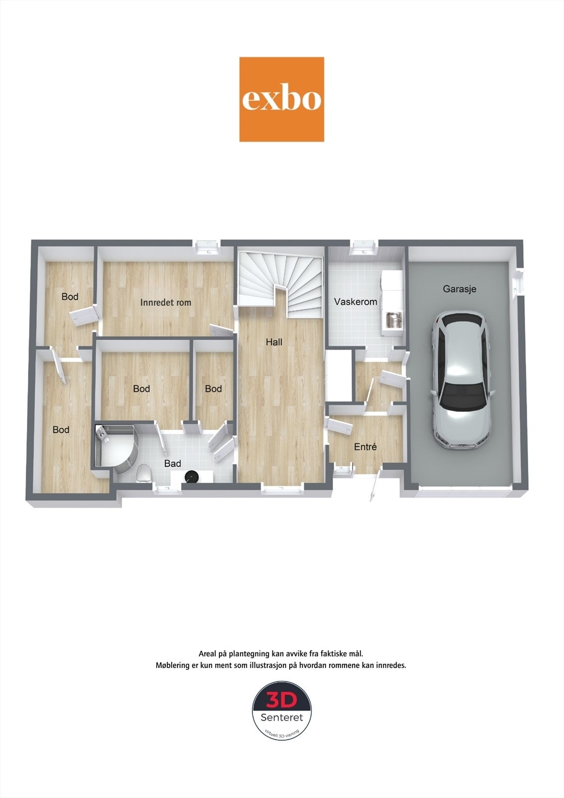 Plantegning underetasje Galleribilde