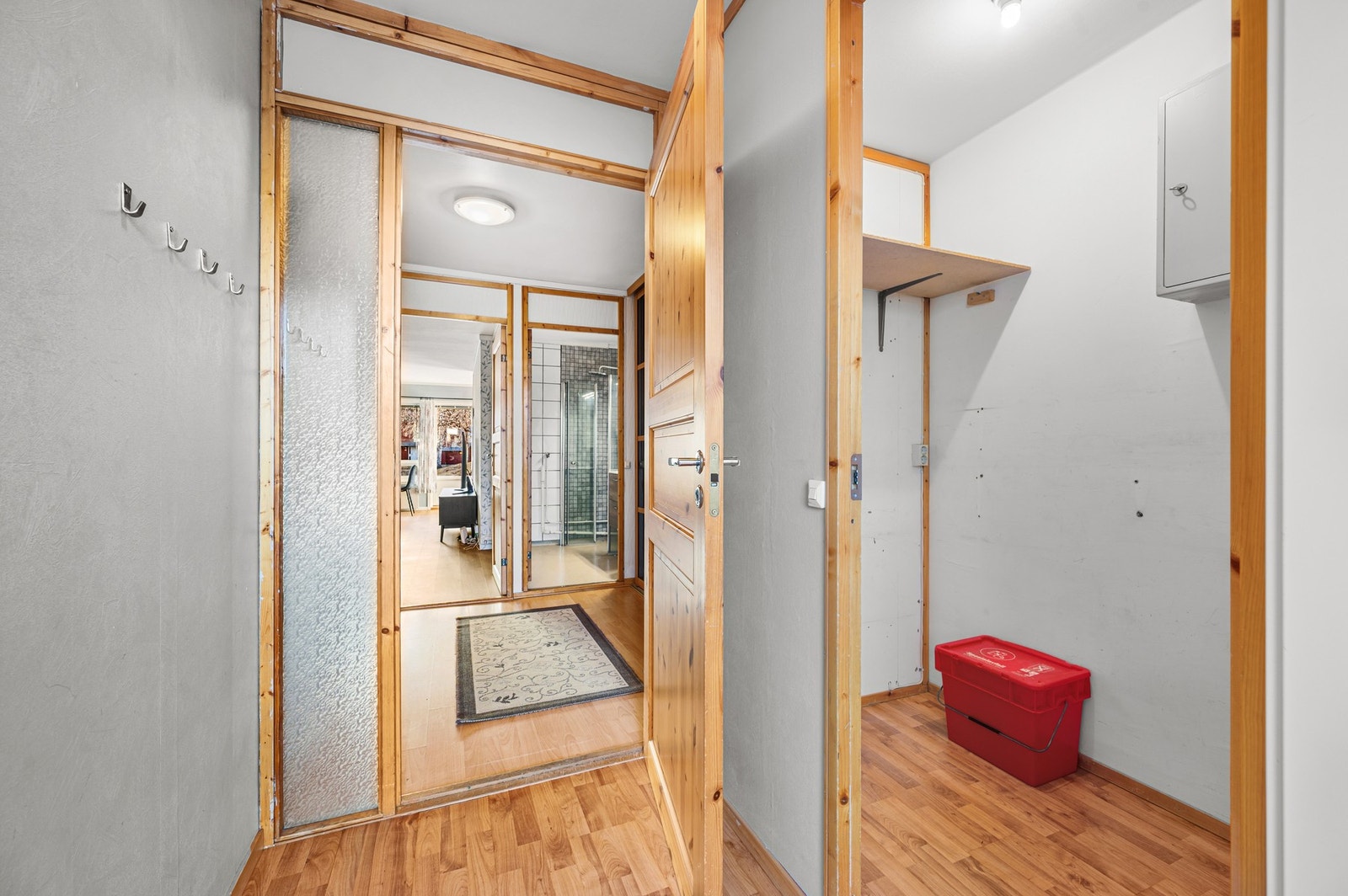 Det er fellesvaskeri i borettslaget som beboerne kan benytte seg av. Galleribilde