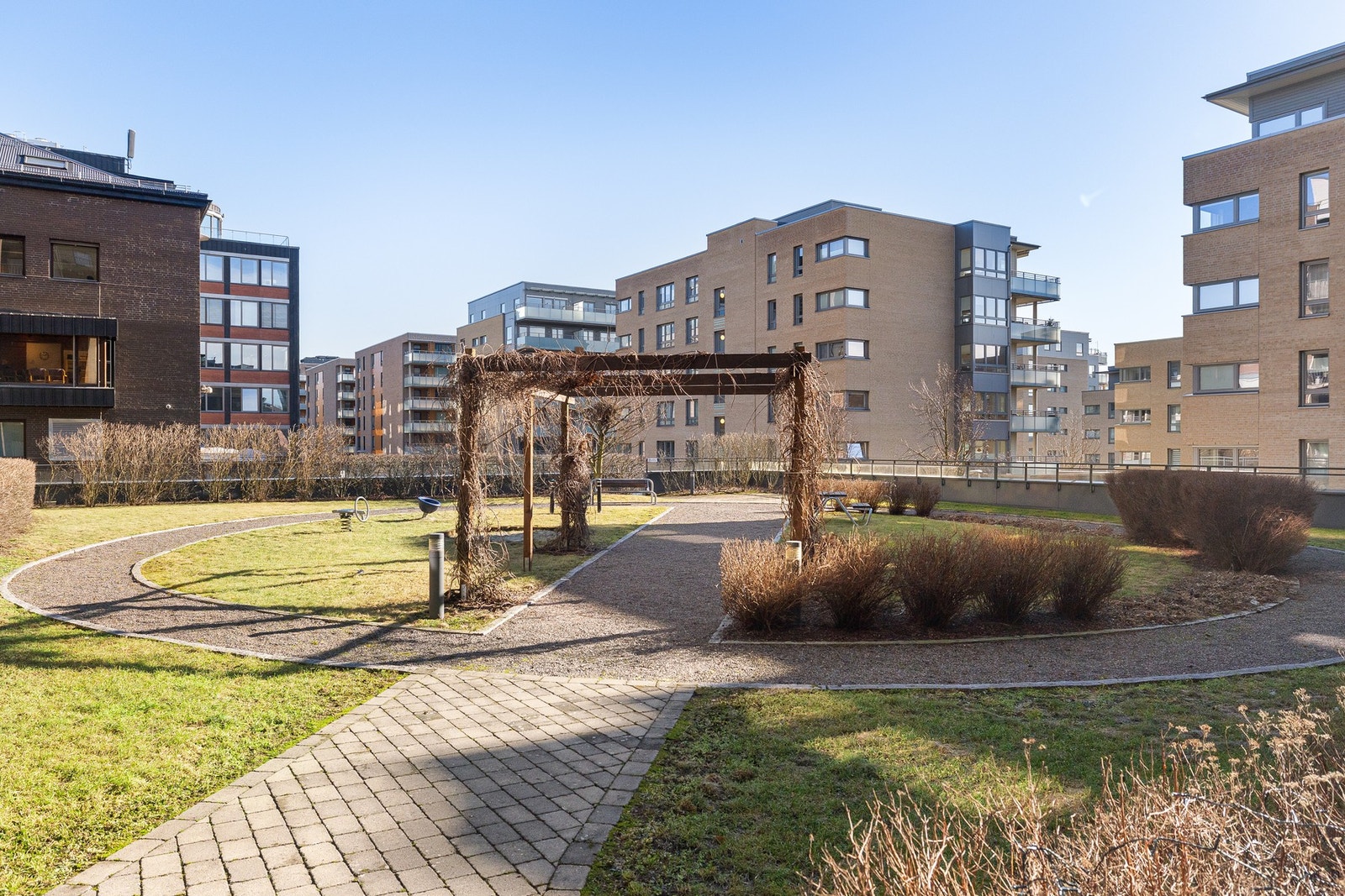 Hyggelig felles bakgård. Galleribilde